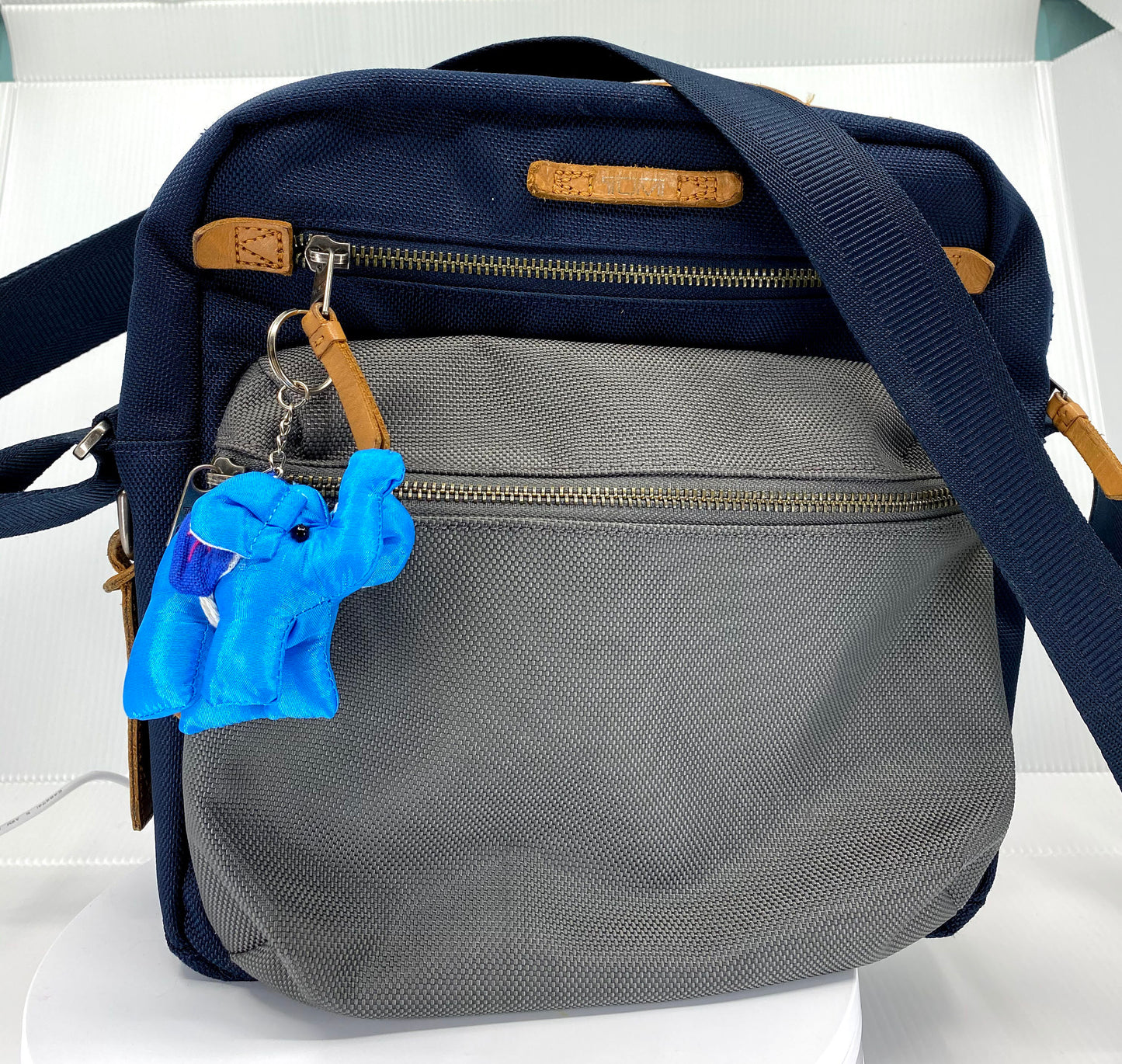 Silk Elephant Upcycle Fabric Handmade Keychain Key Rings Bag Accessories Handmade Gift (Random Pack 4)