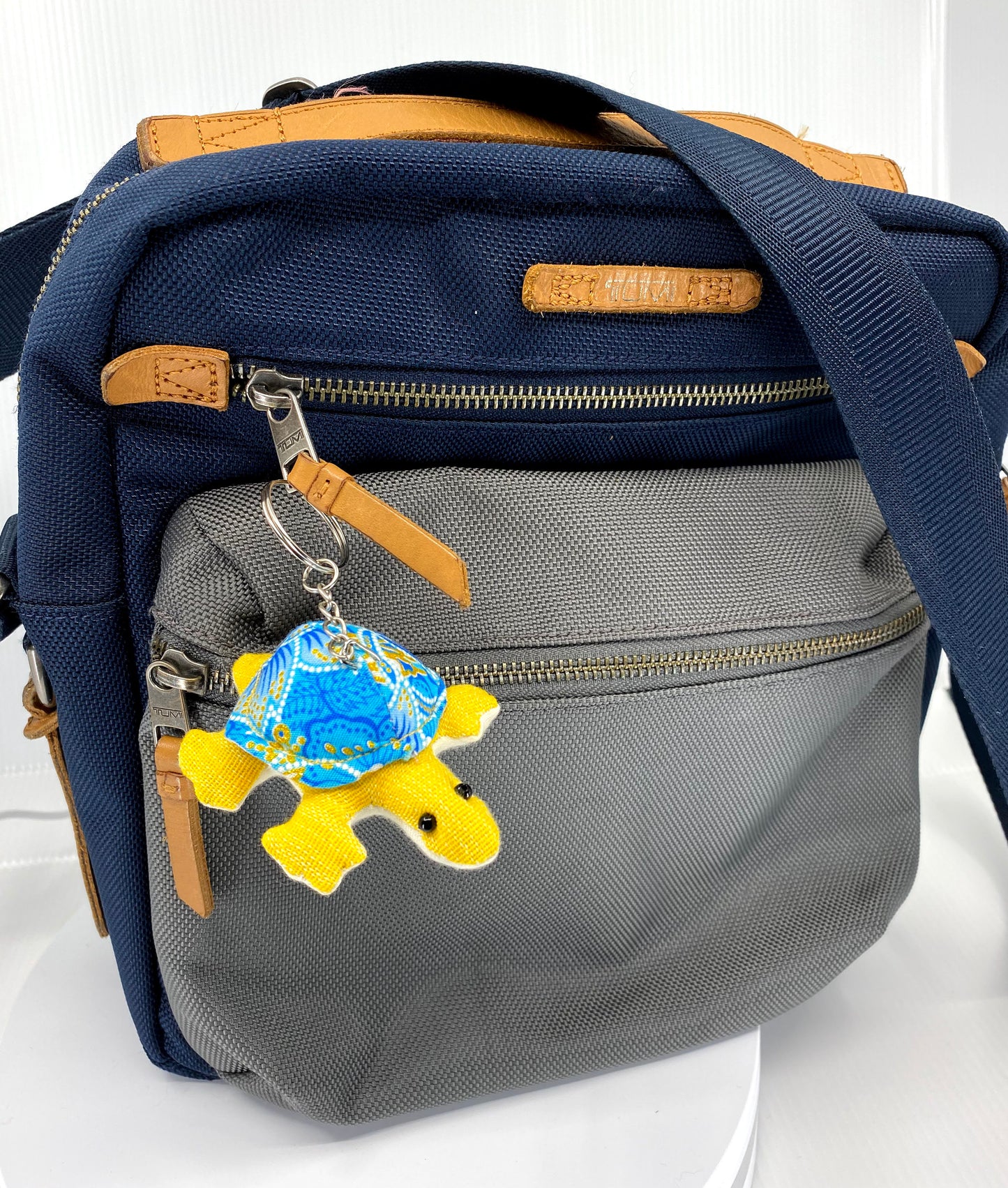 Turtle Tortoise Upcycle Fabric Handmade Keychain Key Rings Bag Accessories Handmade Gift (Random Pack 4)