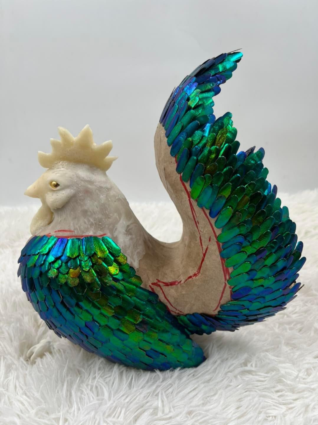 Jewel Beetles Wings UNDRILLED NO-HOLE 100 Pcs for Art & Craft (Tile Round 1 X 2 CM)