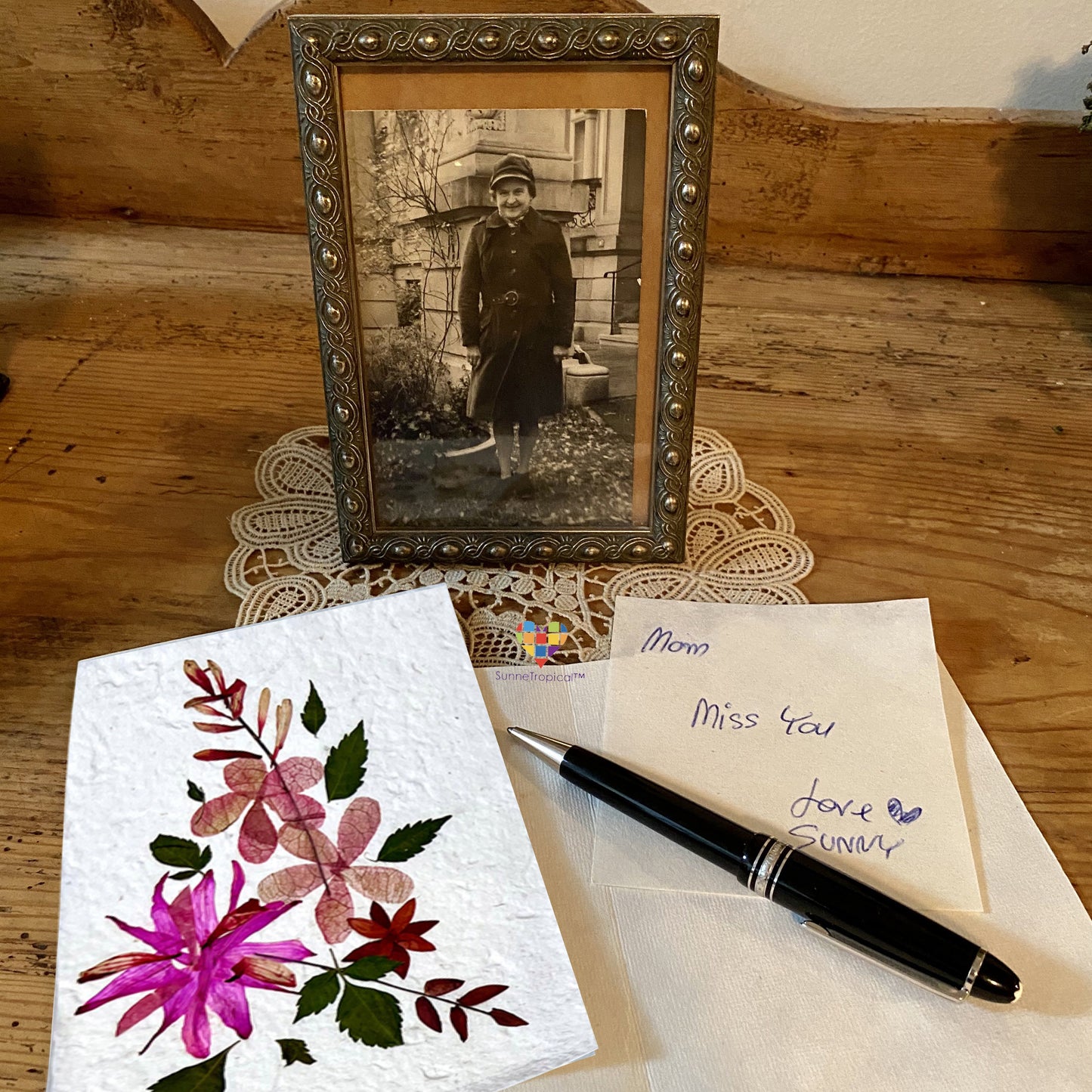 Handmade Mulberry Paper Greeting Card  5x7 Inch Random Pack (3 Pretty Sweet)