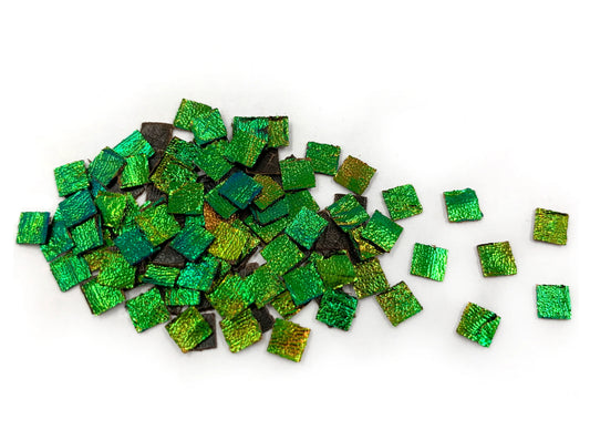 Jewel Beetle Wings UNDRILLED NO-HOLE 100 Pcs Natural Wings - Square 4 x 4 MM