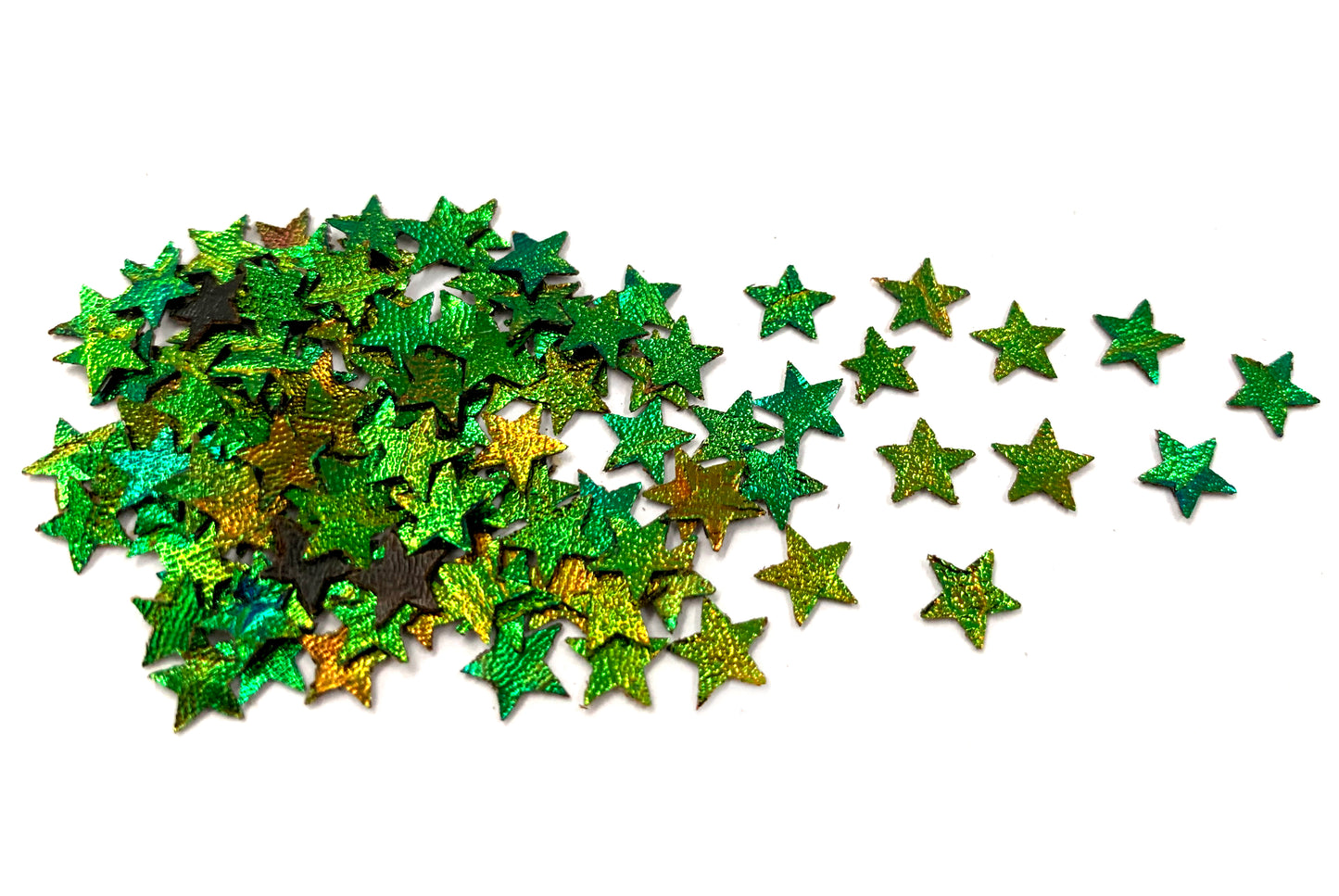Jewel Beetle Wings UNDRILLED NO-HOLE 100 Pcs Natural Wings - STAR 6 MM