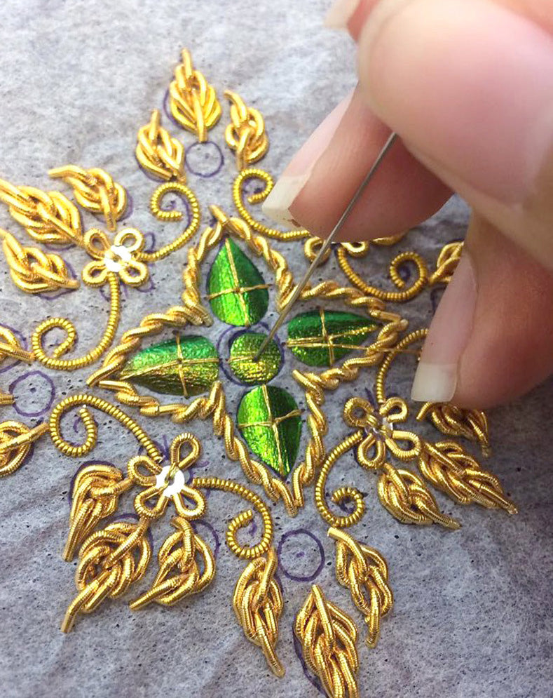 Jewel Beetle Wings DRILLED with HOLE 100 Pcs Natural Wings - YELLOWISH Green TOP 2
